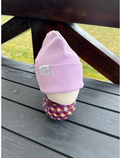 Rebro PLYTKÁ čiapka - lila