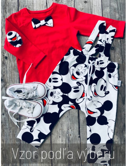 Teplákové vzorované pudláče old + traky