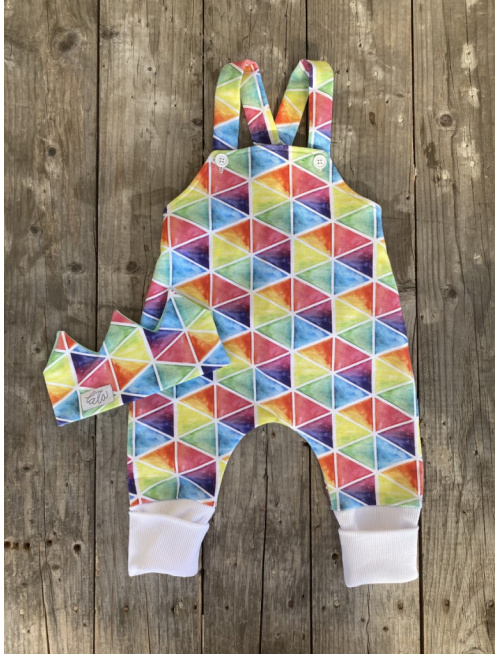 Teplákové gate na traky s rastúcou manžetou - vzorované