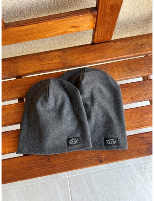 Parma šmolko čiapka - antracit - dvojvrstvová