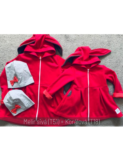 Jednofarebná šmolko čiapka s inofarebnou mašličkou - jednovrstvová