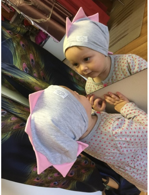 Dino čiapka - dvojfarebná