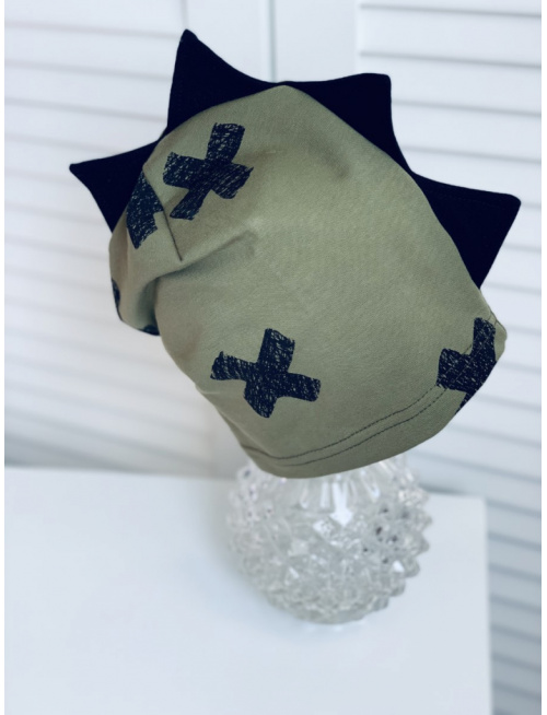 Dino čiapka - vzorovaná