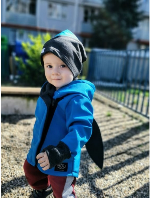 Šmolko čiapka s inofarebným prestrihom