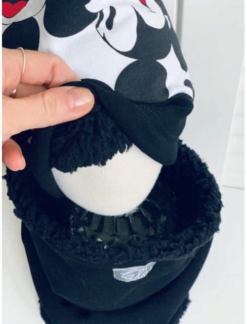 Šmolko čiapka s prestrihom podšitá barančekom