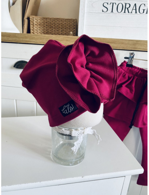 Šmolko čiapka s ružou