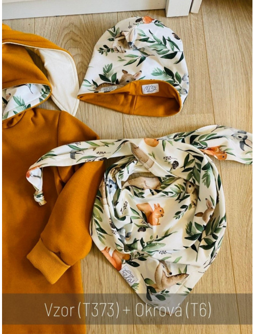 Šmolko čiapka obojstranná (farba + vzor)