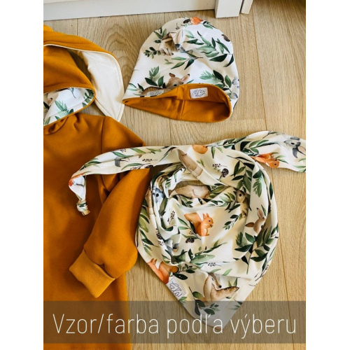 Šmolko čiapka obojstranná (farba + vzor)