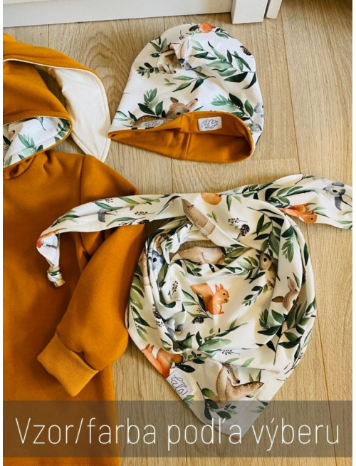 Šmolko čiapka obojstranná (farba + vzor)