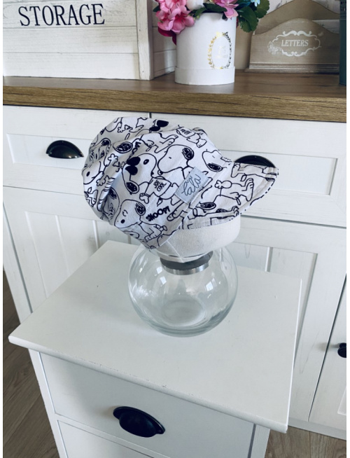 Šmolko čiapka so šiltom jednovrstvová vzorovaná