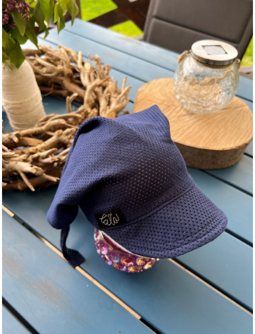 Šatka dierková SUMMER - tmavá modrá