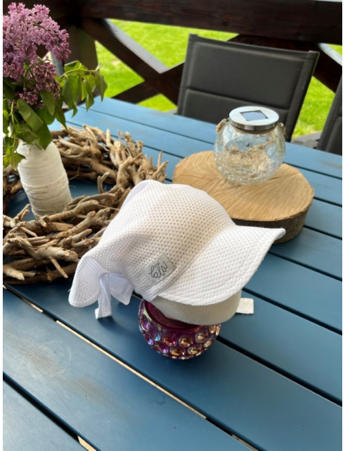 Šatka dierková SUMMER - biela