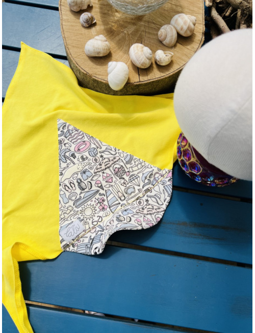 Šatka MAGIC so šiltom na uzol - Pláž - LEN DO VYPREDANIA ZÁSOB