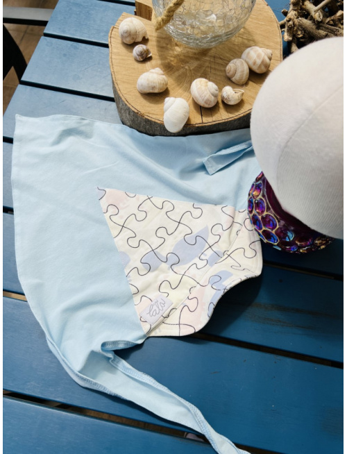 Šatka MAGIC so šiltom na uzol - Puzzle - LEN DO VYPREDANIA ZÁSOB