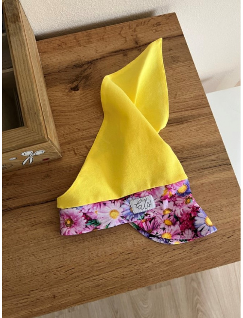 Úpletová šatka LORY so šiltom - na pevno - Margarétka