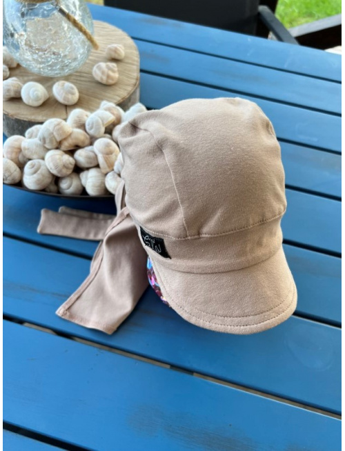 Pirátka so šiltom na viazanie - jednofarebná