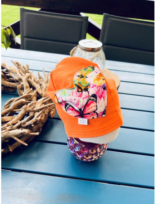 Šmolko čiapka so vzorovaným srdcom - jednovrstvová - LEN DO VYPREDANIA ZÁSOB