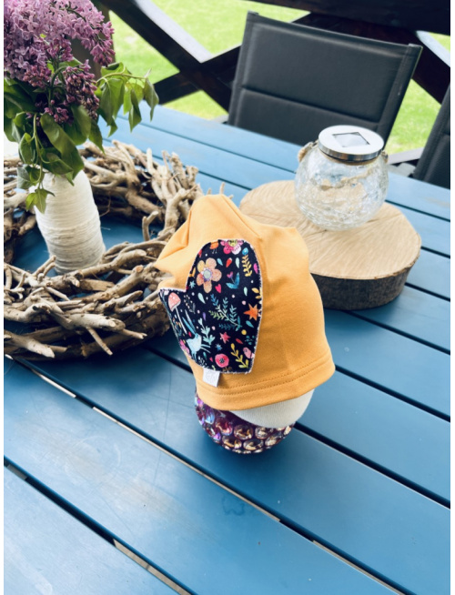 Šmolko čiapka so vzorovaným srdcom - jednovrstvová - LEN DO VYPREDANIA ZÁSOB