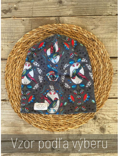 Šmolko čiapka - vzorovaná - jednovrstvová - PREMIUM