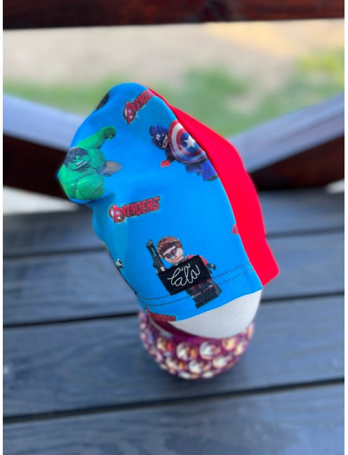 Šmolko čiapka AVENGERS/RED jednovrstvová - LEN DO VYPREDANIA ZÁSOB