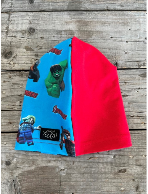 Šmolko čiapka AVENGERS/RED jednovrstvová - LEN DO VYPREDANIA ZÁSOB