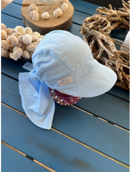 Pirátka so šiltom na viazanie - dierková - BELASÁ