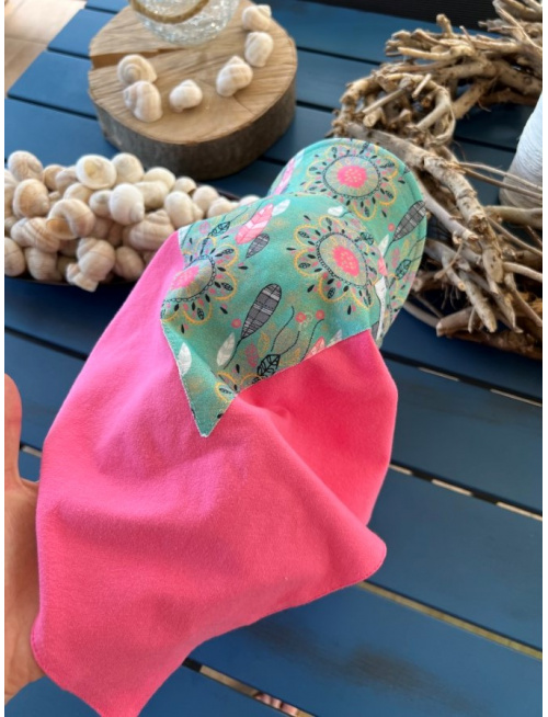 Úpletová šatka so šiltom na viazanie SUMMER Lapač snov - LEN DO VYPREDANIA ZÁSOB