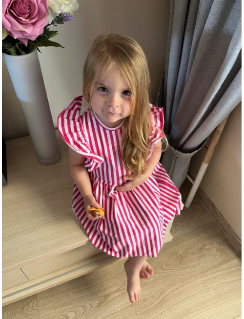 Pásikavé úpletové šaty Valéria