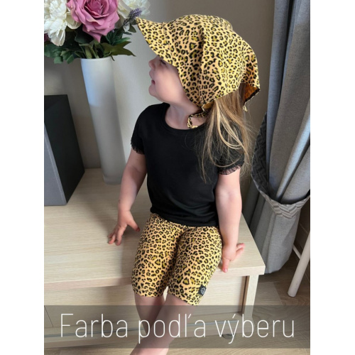 Krátke tričko LEA s čiernym volánikom 