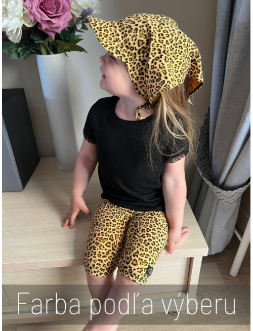 Krátke tričko LEA s čiernym volánikom 