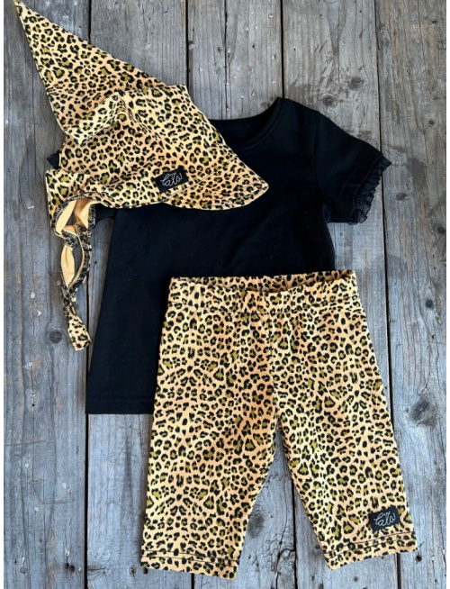 Krátke tričko LEA s čiernym volánikom