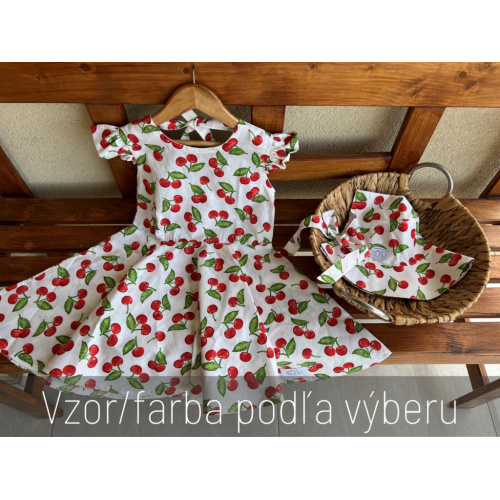 Šaty princess Alenka -100% pevná bavlna