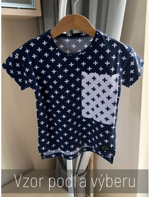 Tričko UNISEX street s vreckom - vzorované