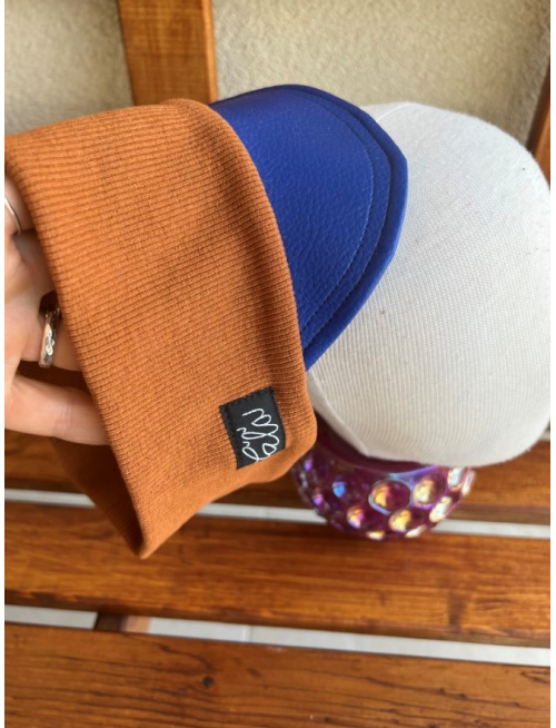 Koženková šiltočelenka