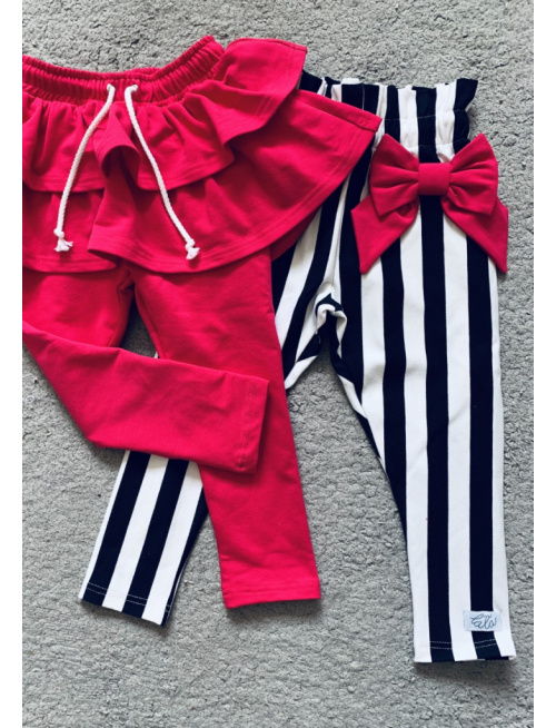 Teplákové legíny so sukňou - jednofarebné