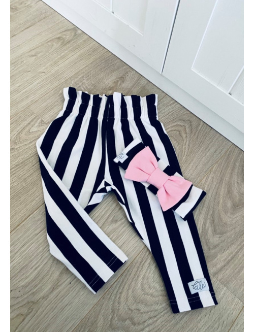 Úpletová čelenka s BIG mašľou - kombinovaná