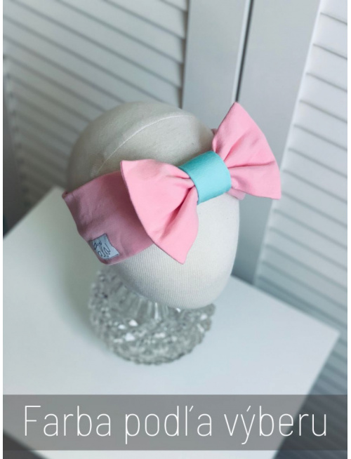 Tepláková čelenka s BIG mašľou - RING