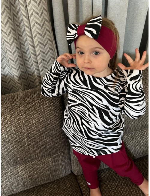 Tepláková čelenka s BIG mašľou - RING