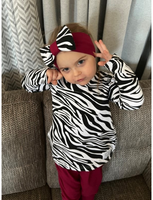 Tepláková čelenka s BIG mašľou - RING