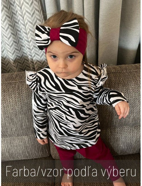 Tepláková čelenka s BIG mašľou - RING