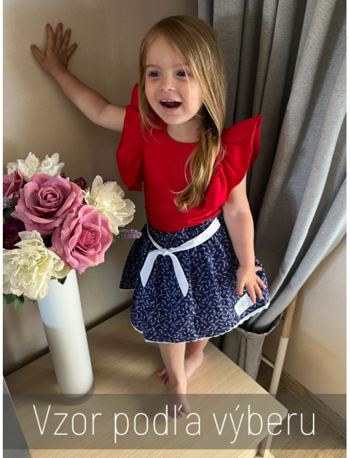 Sukňa s volánom nad pásom FOLK