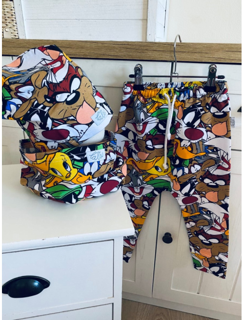 Šmolko čiapka + tunel (vzorovaný set)