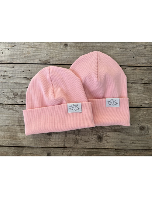 Rebro PLYTKÁ čiapka - baby ružová