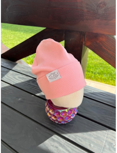 Rebro ŠMOLKO čiapka - baby ružová