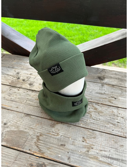 Rebro ŠMOLKO čiapka - machová