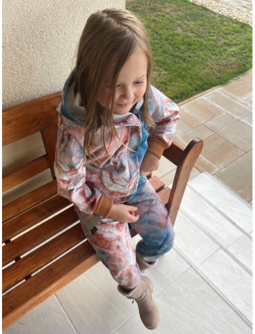 Rastúca softshell bunda so šikmozipsom ALEX - vzorovaná - jeseň/ZIMA