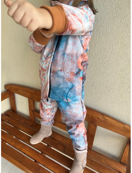 Rastúca softshell bunda so šikmozipsom ALEX - vzorovaná - jeseň/ZIMA