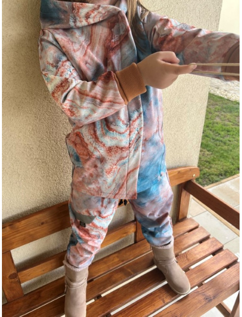 Rastúca softshell bunda so šikmozipsom ALEX - vzorovaná - jeseň/ZIMA