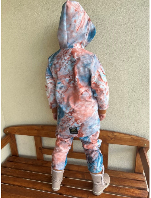 Rastúca softshell bunda so šikmozipsom ALEX - vzorovaná - jeseň/ZIMA