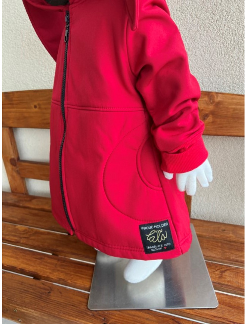 Rastúca softshell bunda s prestrihom - RIO s uškami - jeseň/ZIMA